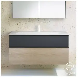 Burgbad Fiumo Vasque avec meuble bas, 2 tiroirs, SFXL122F3959FOT56C0001G0 pas cher