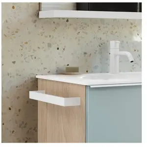 Burgbad Fiumo Barre porte-serviette de toilette, HHAP015, pas cher