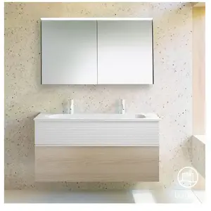 Burgbad Fiumo Vasque avec meuble sous-vasque, avec armoire de toilette, SFXW122F3959FOT2C0001G02 pas cher