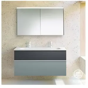 Burgbad Fiumo Vasque avec meuble sous-vasque, avec armoire de toilette, SFXW122F3957FOT56C0001G0 pas cher