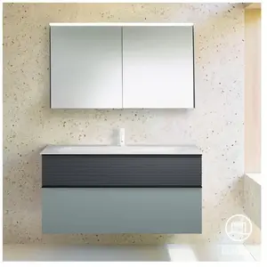 Burgbad Fiumo Vasque avec meuble bas et armoire de toilette, SFXV122F3957FOT56C0001G0 pas cher