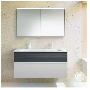 Burgbad Fiumo Vasque avec meuble sous-vasque, avec armoire de toilette, SFXW122F3956FOT56C0001G0 pas cher