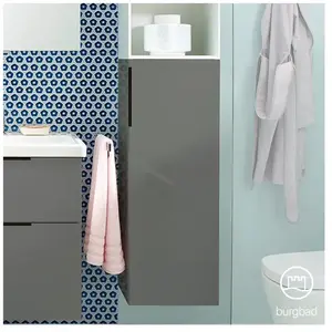 Burgbad Eqio Demi-colonne, 1 porte, UH3525RF2010G0200, pas cher