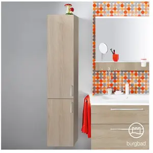 Burgbad Eqio Colonne, 2 portes, HSBA035LF3180P95, pas cher