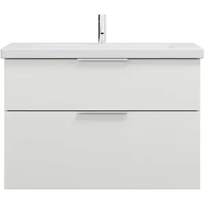 Burgbad Eqio Vasque en céramique avec meuble bas, 2 tiroirs, SEYQ093F2... pas cher