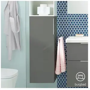 Burgbad Eqio Demi-colonne, 1 porte, UH3525LF2010G0146, pas cher