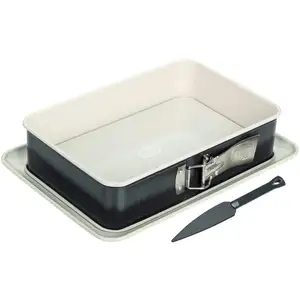 Dr. Oetker : Moule à charnière rectangulaire avec couteau à démouler pas cher
