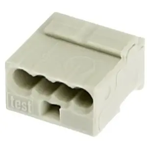 WAGO Borne micro pour boîte de dérivation série 243 pour 4 bornes en gris clair pas cher