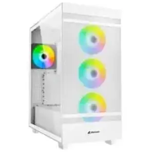 Sharkoon Boîtier ATX semi-tour Rebel C50 RGB ATX Blanc TU pas cher