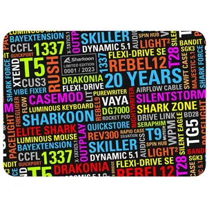 Sharkoon 20 Years Mouse Mat Tapis de souris de jeu Multicolore pas cher