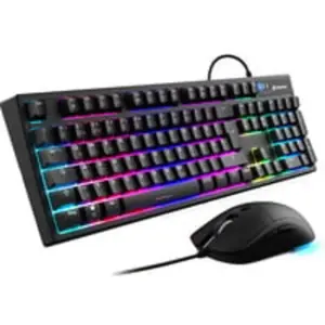 Sharkoon SKILLER SGB15 Combo DE (DE, Filaire), Clavier, Noir