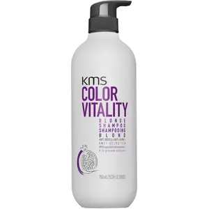 Comparateur de prix : KMS Colour Vitality Blonde Shampoo 750ml - shampoing anti-jaunissement cheveux blonds