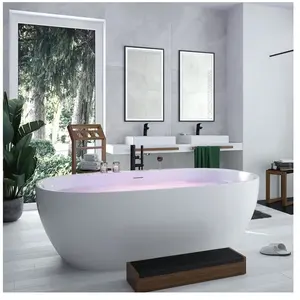 Comparateur de prix : Hoesch iSENSI Baignoire en îlot, ovale, 3821.010,