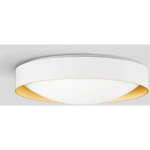 BEGA Studio Line plafonnier Ø36cm blanc/laitonVendu parluminaire
