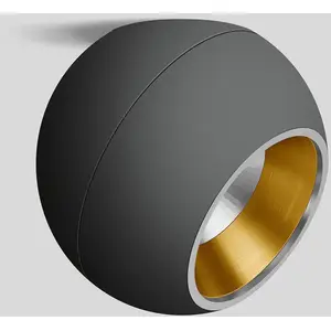 BEGA Studio Line spot asym. noir/laiton Ø19cmVendu parluminaire