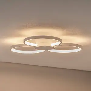 Plafonnier LED BEGA 51299.1, blanc velours, métal, DALIVendu parluminaire