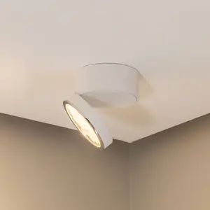 BEGA Spot pour plafond LED 51312.1, blanc, métal DALI orientableVendu parluminaire