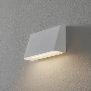 BEGA 50071 applique murale trapèze 3000K 18cm blanc 770lm pas cher