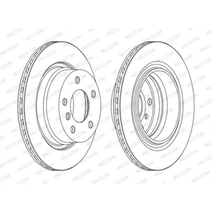 Disque de frein PREMIER High Carbon DDF1285C Ferodo DDF1285C
