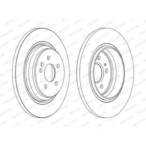 FERODO Disques de frein pour MERCEDES-BENZ: Classe ML (Ref: DDF1099C) pas cher