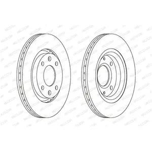 Disque de frein PREMIER Coat+ disc DDF1140C Ferodo DDF1140C pas cher