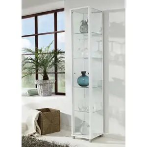 Vitrine 1 porte NAXOS coloris blancVendu parconforama