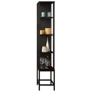 Vitrine 1 porte STEP W coloris noirVendu parconforama