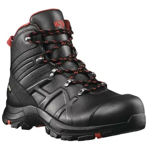 Haix Botte de sécurité be Safety 54 Mid taille 8,5 (42,5) noir/rouge S3 hro hi ci wr src esd en iso 20345 Leder