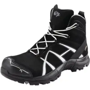 Haix Chaussures hautesà lacets noires/argent Black Eagle Safety 40 Mid ESD, S3, Pointure UE: 37 pas cher