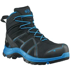 Haix Botte de sécurité BE Safety 40.1 Mid taille 8,5 (42,5) noir/bleu S3 HRO HI CI WR SRC ESD EN ISO 20345 microfibres/textileVendu paramazon
