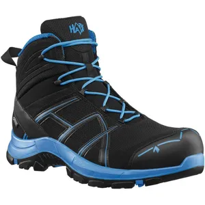 Haix Botte de sécurité be Safety 40.1 Mid taille 7 (41) noir/bleu S3 hro hi ci wr src esd en iso 20345 microfibres/textileVendu paramazon
