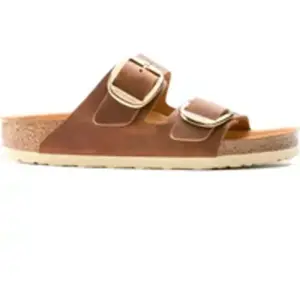 Sandales femme Birkenstock Arizona Big Buckle Natural Leather Oiled Rouge 43 Étroit 1011073 pas cher