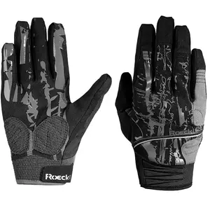 Roeckl Gants doigts longs Minaya noirs-gris pas cher