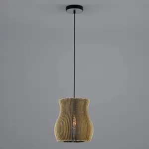 HELL Suspension Layer en carton incurvé à 1 lampe pas cher