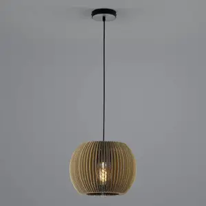 HELL Suspension Layer en carton, ronde, à une lampe pas cher
