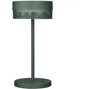 HELL Lampe de table LED Mesh rechargeable, hauteur 30 cm, vert sapin pas cher