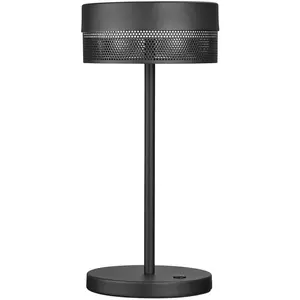 HELL Lampe à table LED rechargeable Mesh, hauteur 30 cm, noir pas cher