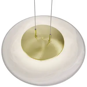 HELL Suspension LED Findus, laiton mat/blancheVendu parluminaire