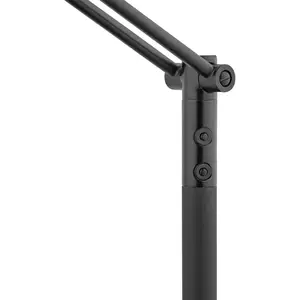 HELL Lampadaire arqué LED Evolo CCT, noir