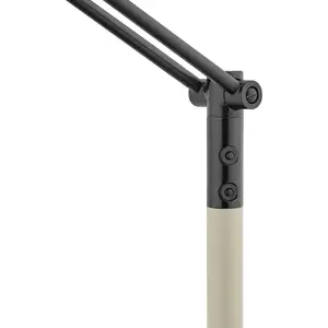 HELL Lampadaire arqué LED Evolo CCT, taupeVendu parluminaire