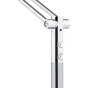 HELL Lampadaire arqué LED Evolo CCT, nickel mat/chroméVendu parluminaire