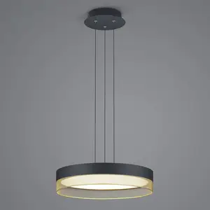 HELL Suspension LED Mesh, Ø 45 cm, noir/orVendu parluminaire