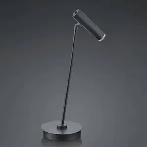 HELL Lampe de table LED Tom, dimmable, noire pas cher