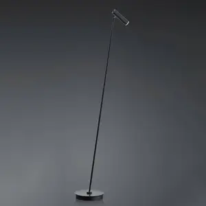 HELL Lampadaire LED Tom, dimmable, noir pas cher