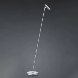 HELL Lampadaire LED Tom, dimmable, nickel pas cher