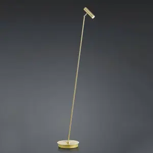 HELL Lampadaire LED Tom, dimmable, laiton