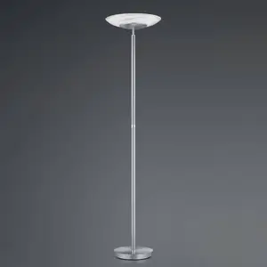 HELL Lampadaire LED Findus, à 1 lampe, nickel