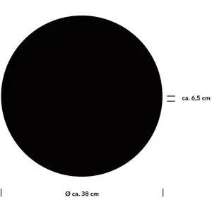 HELL Applique murale LED Aaron, Ø 38 cm, noir, CCT, télécommandeVendu parluminaire