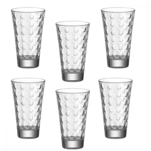 Comparateur de prix : Leonardo 86709 Optic Set de 6 Verre Long Drink Transparent