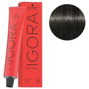 Schwarzkopf - Igora Royal Take Over - Coloration permanente Lucid Nocturnes 5.113 - Châtain Clair Cendré Extra Mat, 60ml pas cher
